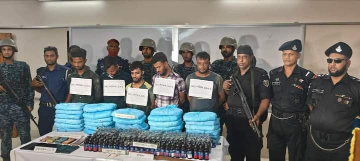 ভোলায় বিপুল পরিমাণ মাদকদ্রব্যসহ মাদক ব্যবসায়ী আটক-৫ 