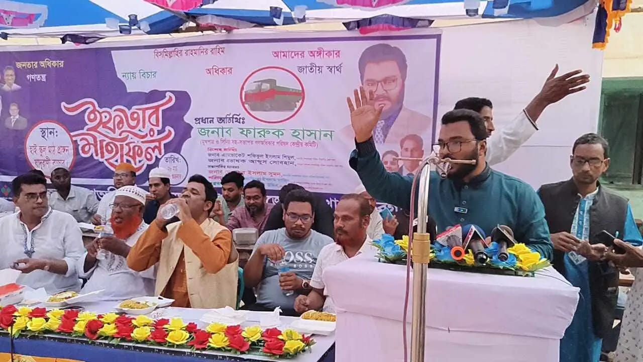 যেখানেই চাঁদাবাজি এবং মাদকবাজি সেখানেই গণপ্রতিরোধ- ফারুক হাসান