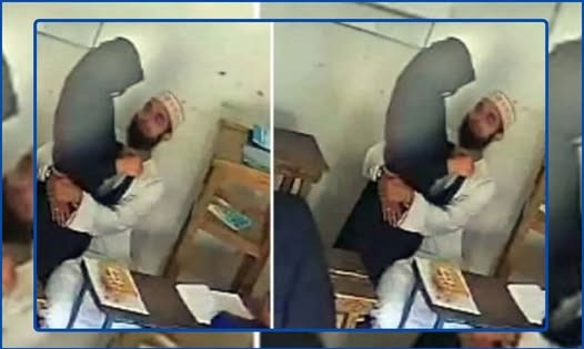 সুন্দরী শিক্ষিকাকে কোলে নিয়ে কোলাকুলি করছেন মাদ্রাসা সুপার