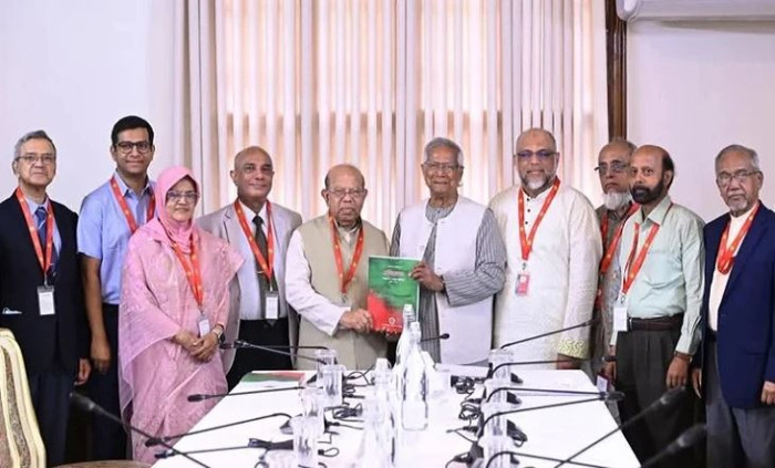 প্রধান উপদেষ্টার কাছে স্বাস্থ্য খাত সংস্কার কমিশনের প্রতিবেদন জমা