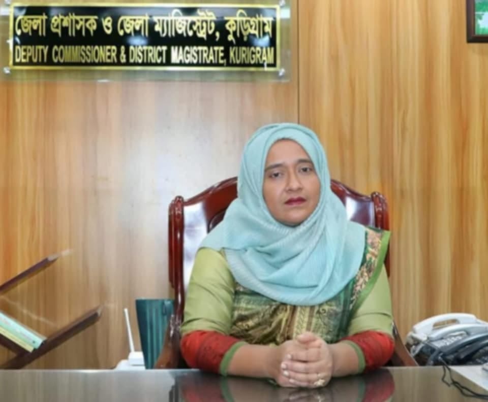 কুড়িগ্রাম জেলা প্রশাসক নুসরাত সুলতানার নির্দেশনায় পৌরসভাকে জলজট নিরসনের উদ্যোগ