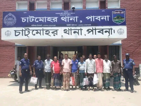 পাবনায় বিস্ফোরক মামলায় আ’লীগের ৯ নেতা গ্রেপ্তার