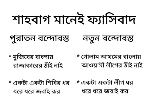 শাহবাগের সব আন্দোলনই কি তাহলে ফ্যাসিবাদের পক্ষে?