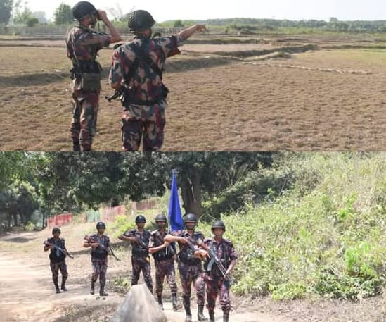 <span>ভারত-পাকিস্তান সংঘাত ও উত্তেজনায় / </span>ফেনীর সীমান্তে সতর্ক অবস্থানে বিজিবি