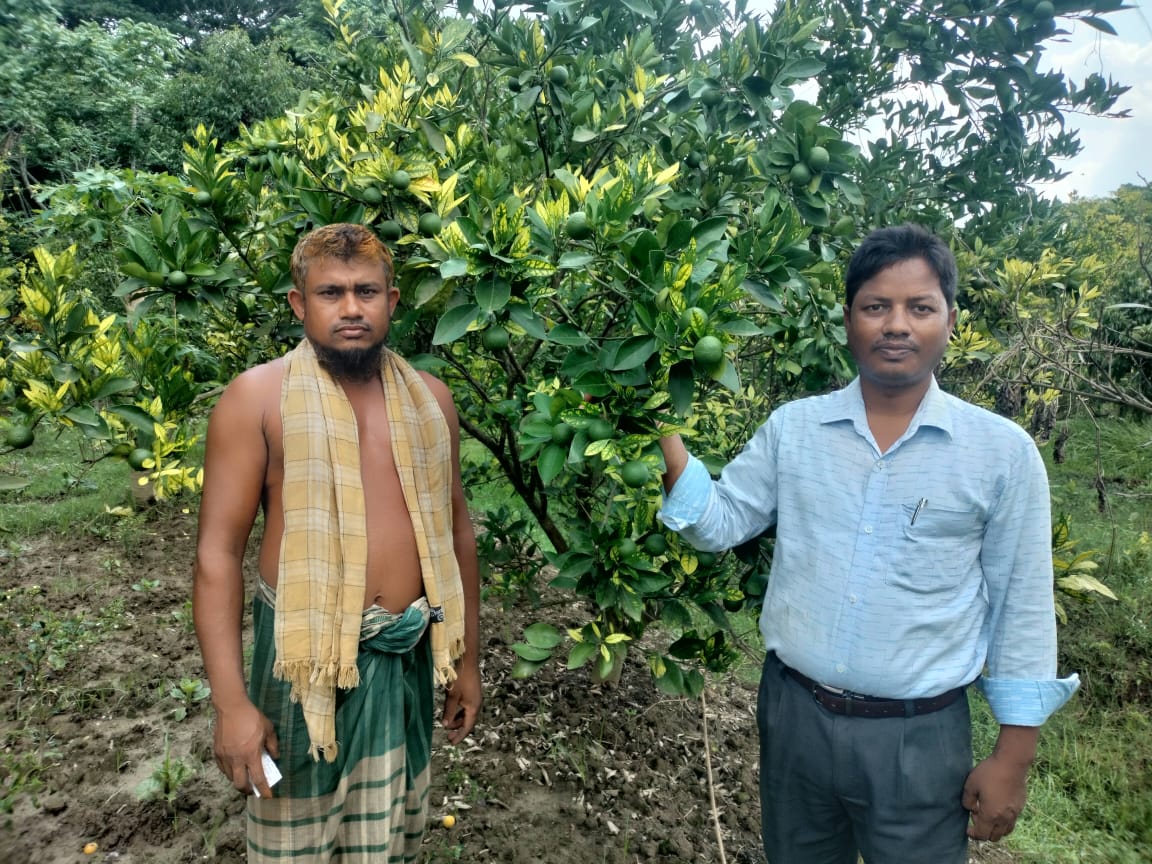 কৃষি অফিসারের দায়িত্বশীলতায় মুগ্ধ কৃষকরা