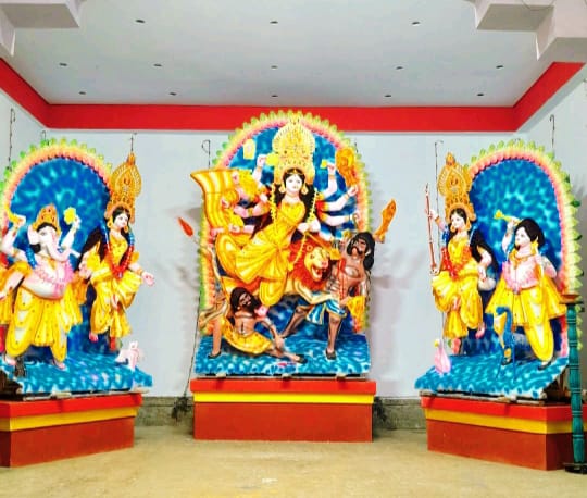 কালাইয়ে শারদীয় দুর্গোৎসব শুরু