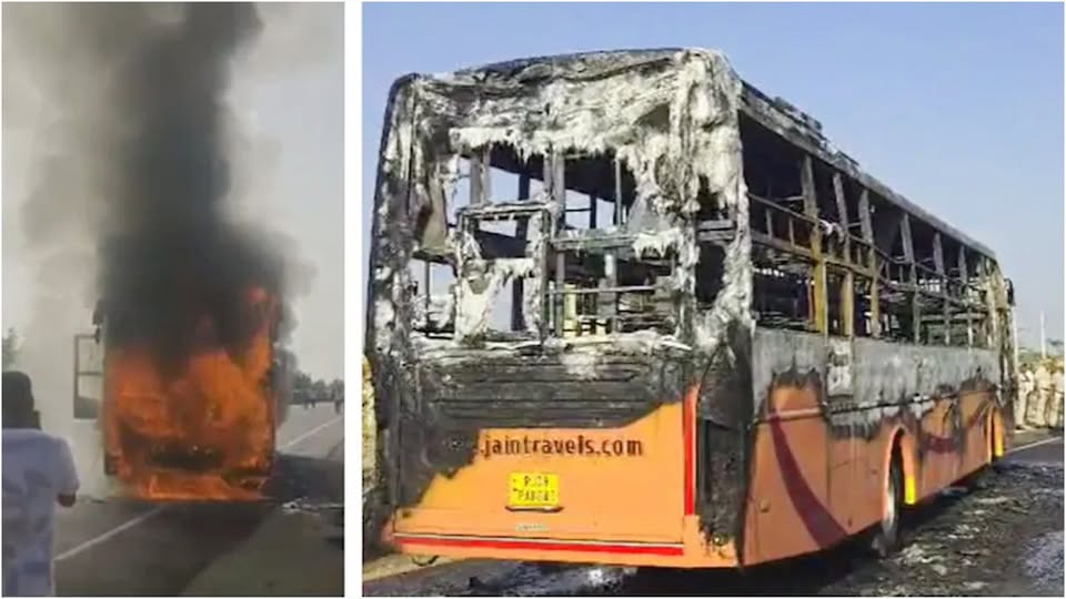ভারতে চলন্ত বাসে আগুন, পুড়ে মারা গেলেন ১৯ যাত্রী