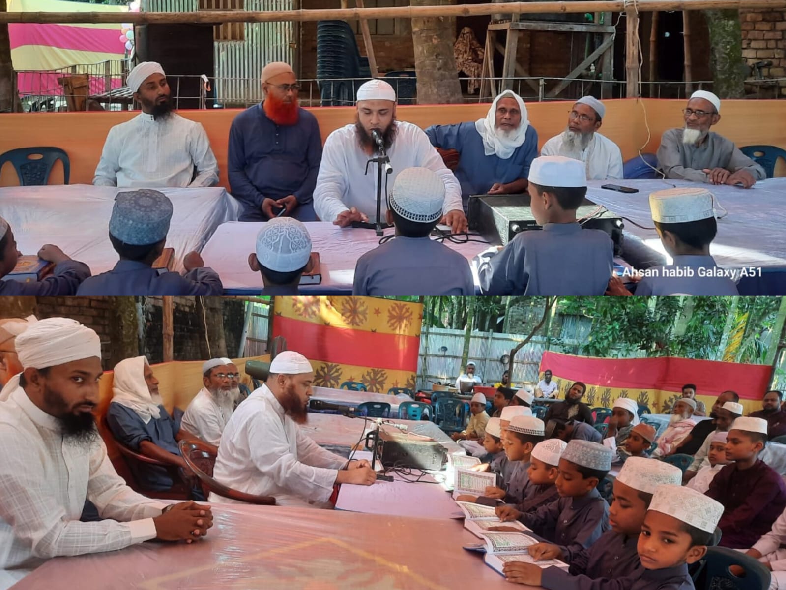 গাবতলী চকসদু আত-তাক্বওয়া মডেল মাদরাসায় ছাত্রদের হাতে পবিত্র কুরআন প্রদান