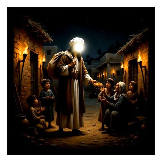 খলিফার কাঁধে আটার বস্তা