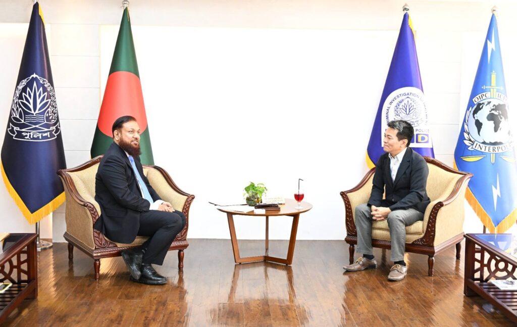 সিআইডি প্রধানের সাথে জাইকা প্রতিনিধিদলের সৌজন্য সাক্ষাৎ