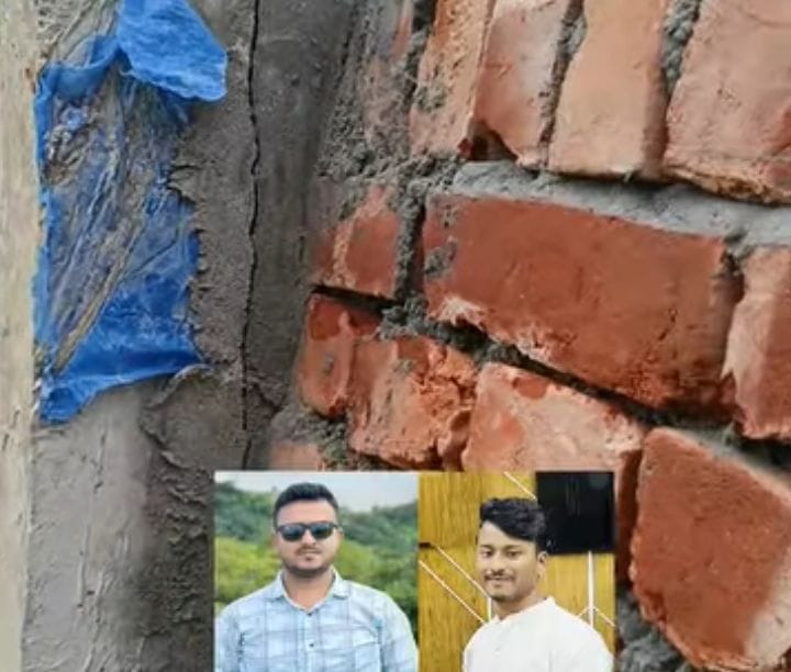 ঈদের আগের দিনের কাজ। একদিনের ব্যবধানে গাইডওয়াল ধ্বসে পরার অবস্থা