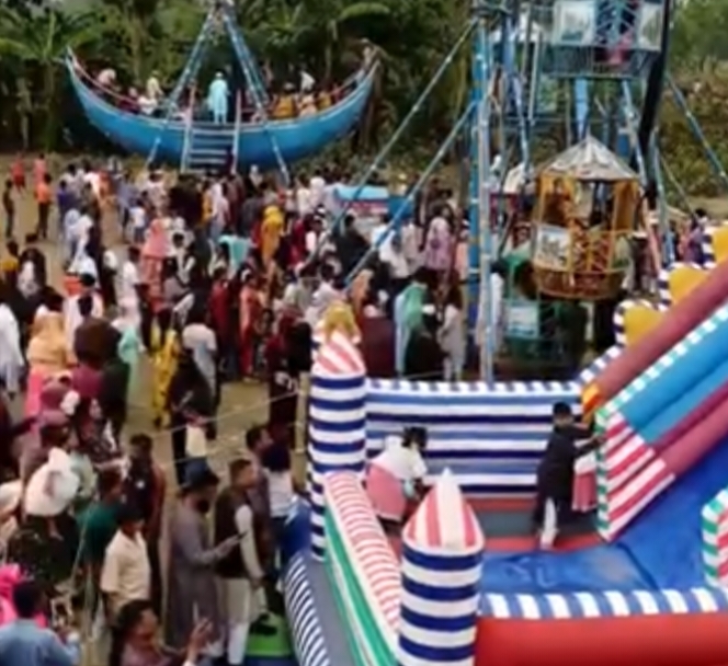 টাঙ্গাইলে ভূঞাপুরে ঈদ আনন্দ মেলা: দর্শনার্থীদের উপচে পড়া ভিড়