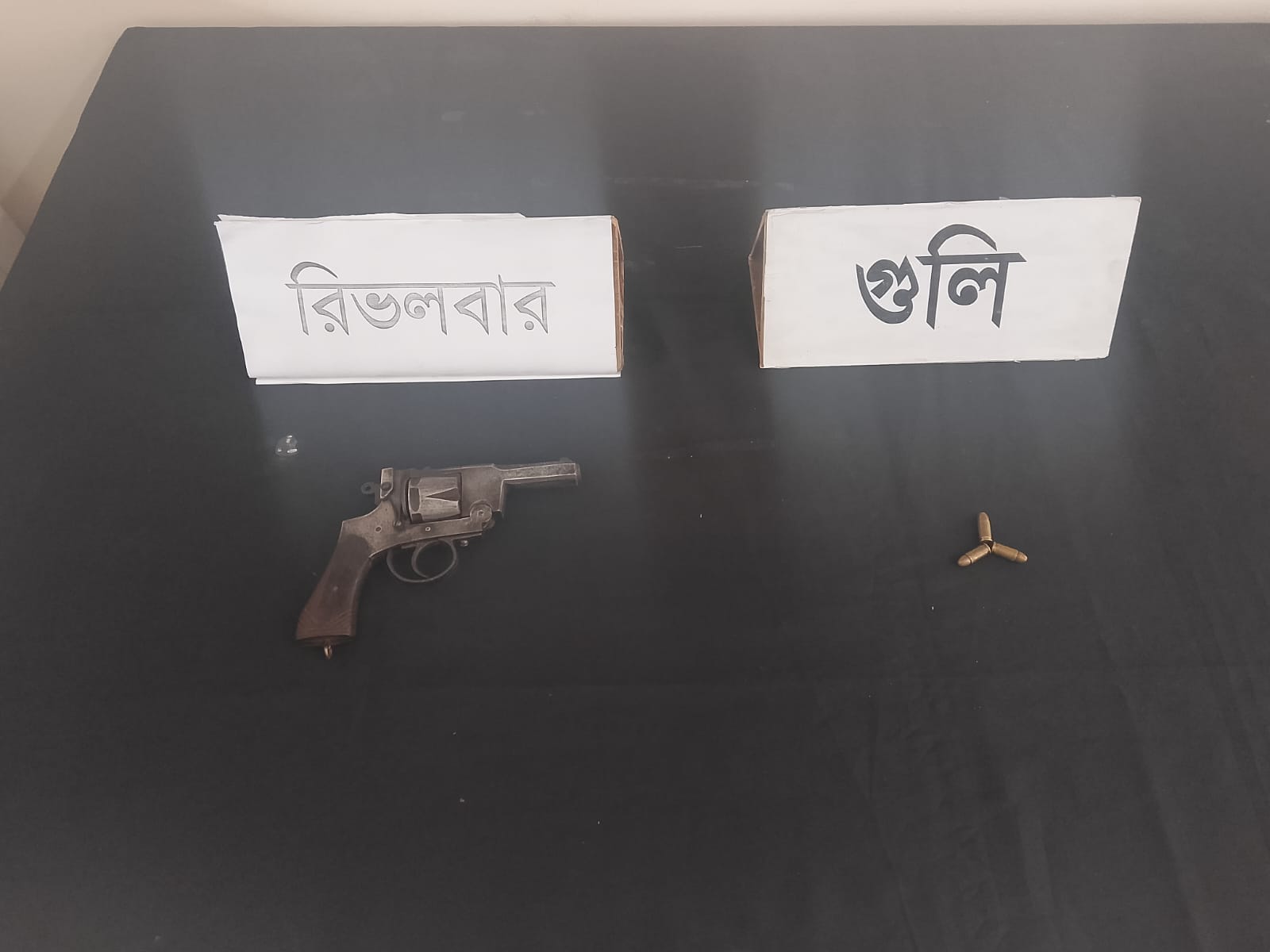 রাজশাহীতে বিদেশী রিভলবার ও গুলি উদ্ধার