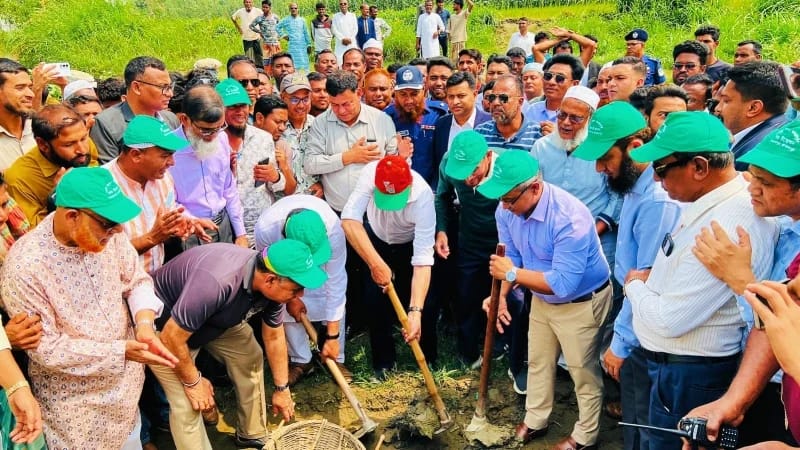 ‎ইসলামপুরে কাটাখালি (জিয়া খাল) পুনঃখনন কাজের উদ্বোধন