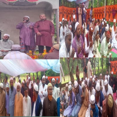 তীব্র বৃষ্টিকে উপেক্ষা করে পাইকগাছার মধ্যেম সোনাতোনকাঠীতে ঈদের জামাত অনুষ্ঠিত