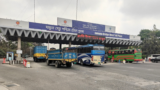 যমুনা সেতুতে ২৪ ঘণ্টায় ৩ কোটি ৩১ লাখ টাকার টোল আদায়